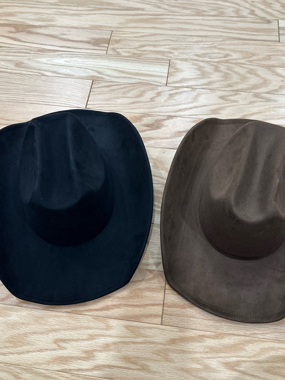 Men's Classic Wide-Brim Hat - Black and Brown
